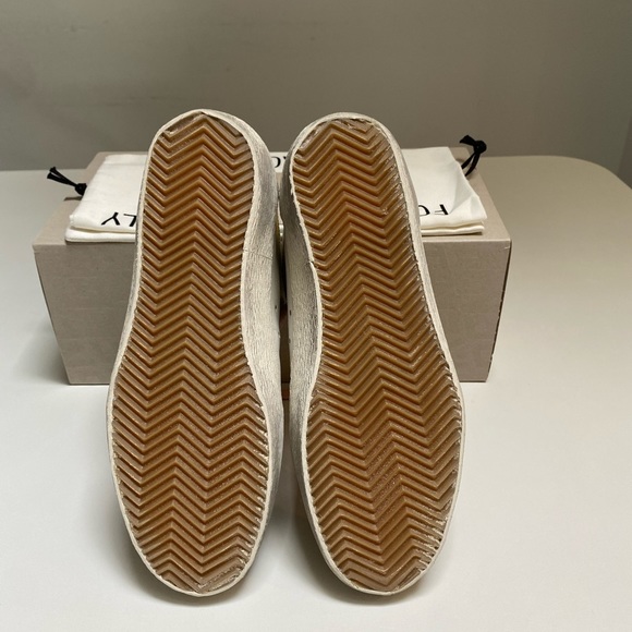 Golden Goose Mid Star Sneaker White Leather/Gold/Leopard Star sz 38 New in Box - Picture 11 of 14